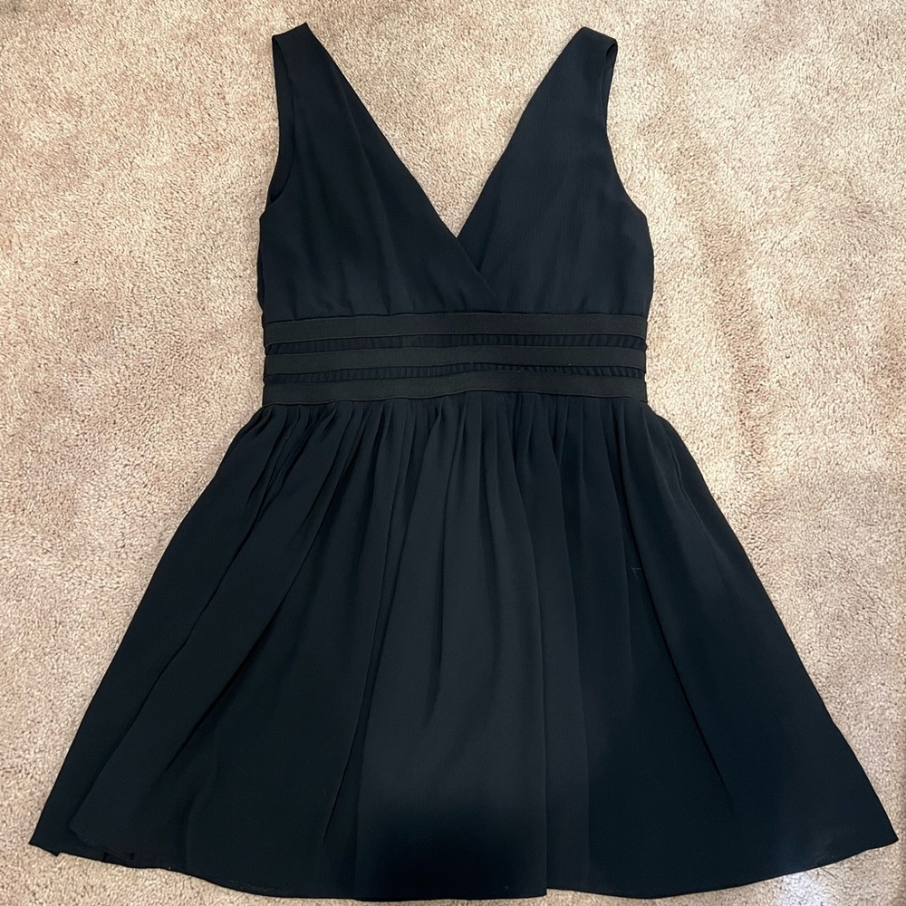 BB Dakota Black Empire Cut-Like Dress